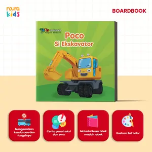 Buku Tayo Seri Mengenal Kendaraan : Poco Si Ekskavator (Boardbook)