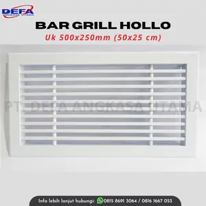 Bar grille Exhaust AC/ Linear bar grille uk 50  x 25cm Coating Putih