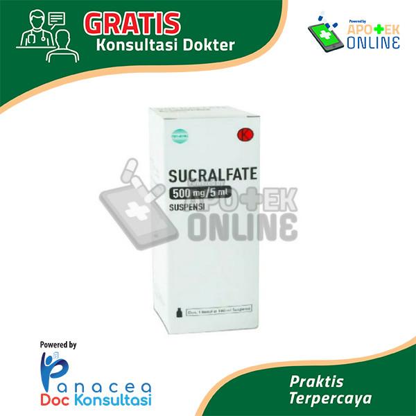 SUCRALFATE 500 MG/5ML PROMED BOTOL 100ML SUSPENSI