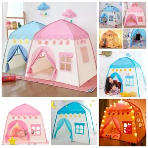 TENDA ANAK JUMBO MODEL RUMAH ISTANA CASTLE HOUSE JENDELA MAINAN