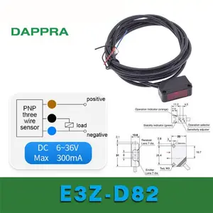 E3Z-D82 1m Compact Photoelectric Sensor with Built-in Amplifier OC35