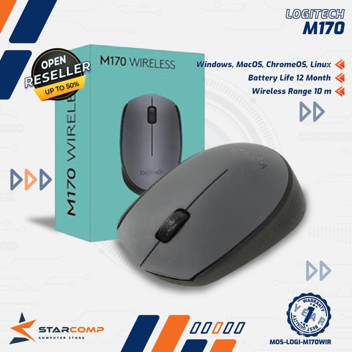 Gambar Mouse Wireless Logitech M170 Garansi Resmi Logitech 1 Tahun dari Starcomp Purwokerto Kab. Banyumas Tokopedia