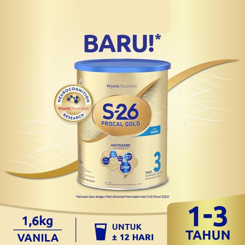 Procal Gold 3 Vanila 1600 Gr 1.6 Kg Kaleng 1,6 S26 S-26 Taha - Shop ...