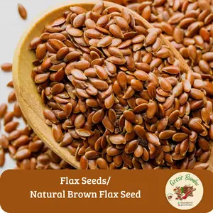 flax seeds/ natural brown flax seed 500gr