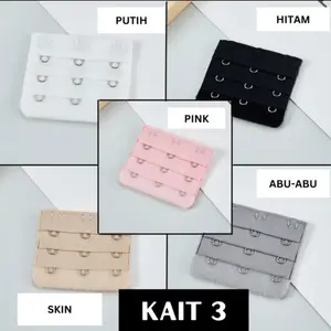 Bra Extension Kait 2, 3, 4 - Sambungan Bra Bahan Import - Penyambung Kaitan Bra Bh