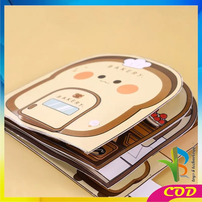 [COD] RB M354 Mainan Edukasi Anak Buku Bongkar Pasang No Cutting 5