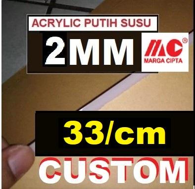 JUAL Acrylic PUTIH SUSU 2mm ukuran custom - DEPOK - JAKARTA 0