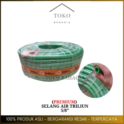 Selang Air 5/8 " Inch Superflex Trilliun (Per Meter) Hijau Selang Taman Keran PVC
