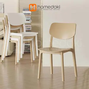 Homedoki Kursi Makan plastik/ kursi murah/ kursi plastik cafe/ Kursi B