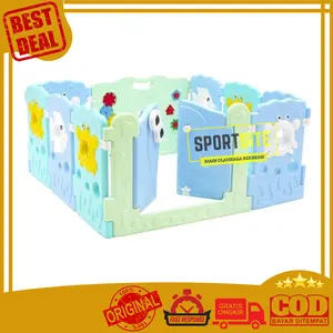 Labeille Ocean Fence 8+2 KC 215 Play Yard Activity Baby Pagar Pengaman Keamanan Mainan Anak Bayi Tempat Bermain PlayYard Playpen L'abeille ID KC-215 Ocean Fence 8 + 2