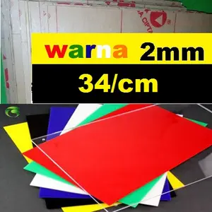 Acrylic Warna warni tebal 2mm pesan ukuran CUSTOM suka-suka
