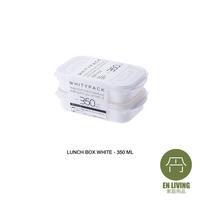 Gambar EN LIVING Lunch Box White SERIES / Kotak Bekal / Kotak Makan / Lunch Box Set - 350ML dari EN LIVING Kota Bandung 5 Tokopedia