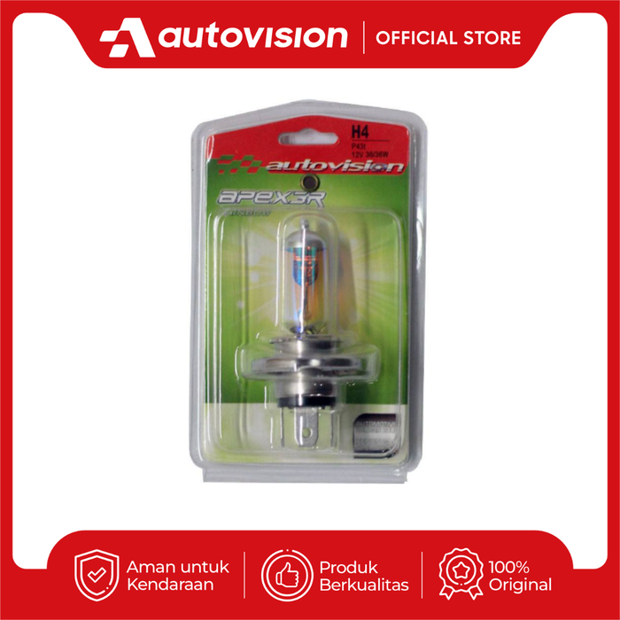 Gambar Autovision APEX MC H4 12V 36/36W RAINBOW AH04RMNH dari Autovision_NEW Kota Bandung Tokopedia