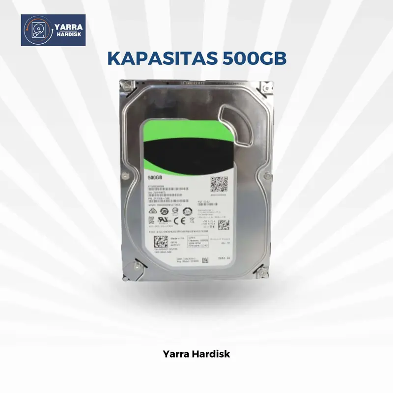 Hardisk 500GB WD Blue Sata 3.5 HDD Internal For PC Computer Rpm 7200 2