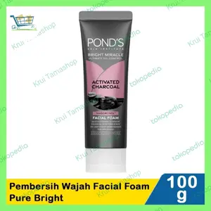 Ponds Pembersih Wajah Facial Foam Pure Bright / Charcoal 100ml