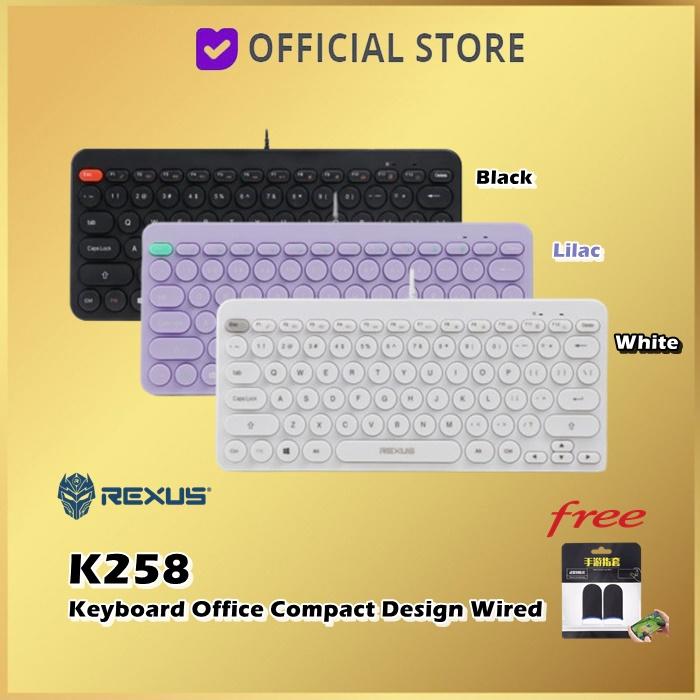 258 Keyboard Key Jual Rexus K258 Keyboard Office Compact Design Wired K-258 - Lilac ...