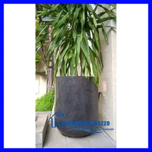 pot Terazzo palem glossy artistik | Pot Terasso Handmade