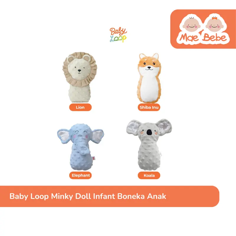 Baby Loop Minky Doll Infant & Toddler Boneka Anak Karakter 0