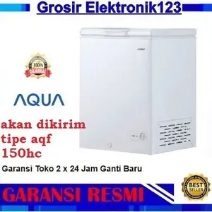 AQUA AQF 150 FR CHEST FREEZER BOX 150FR LEMARI PEMBEKU 146 LITER