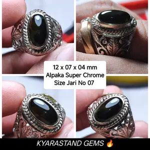 Natural Cincin Batu Bacan Majiko Coklat Encer Super Murah