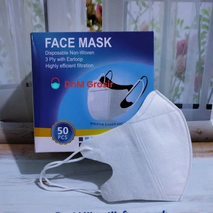 MASKER DUCKBILL ISI 50 HITAM PUTIH 1