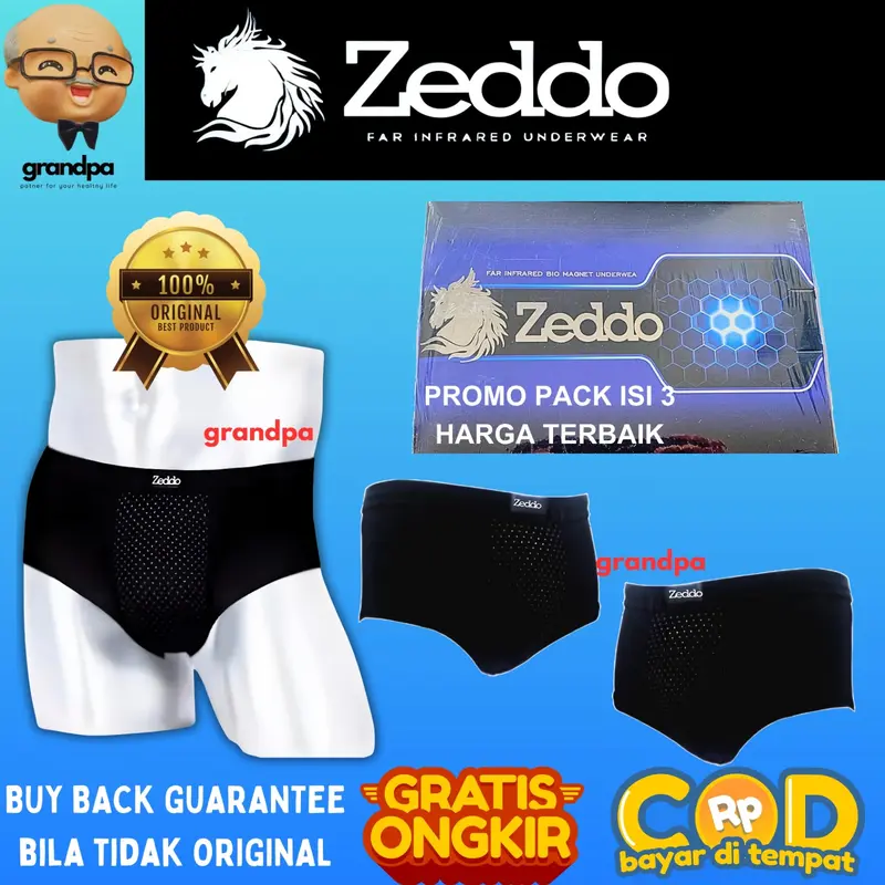 Zeddo Zeus underwear celana dalam kesehatan 1
