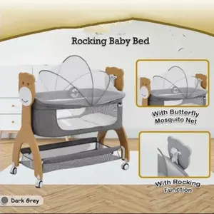 Rocking Baby Bed Light Premium