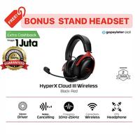 Gambar HyperX Cloud III Wireless Gaming Headset Cloud 2 7.1 Surround headphone - Cloud III Black dari Click & Go Tokopedia Kota Bandung 1 Tokopedia