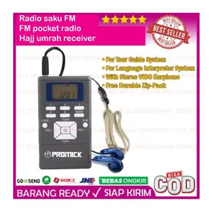 RECEIVER TOUR GUIDE SYSTEM STEREO VIDO EARPIECE - FM DIGITAL MODEL 2