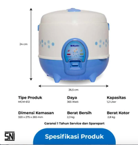 Gambar Miyako MCM-612 Rice Cooker 1,2 Liter dari SSOutlet_NEW Kota Bekasi 4 Tokopedia