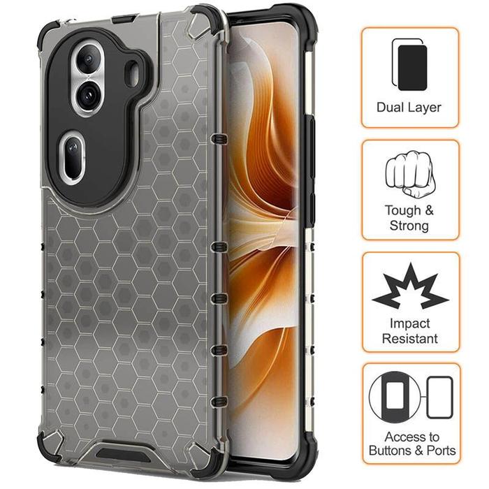Gambar Armor Honeycomb Case Oppo Reno11 Pro - Reno 11 Pro - Cover Casing PC TPU Shock Proof Hard Soft Armor Hybrid dari Logay Acc Kota Bandung Tokopedia