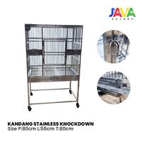 Gambar Kandang Burung Stainles knockdown Medium Large Size 80x50x80 kakaktua Macaw - stainless steel 304 dari Java Aviary Kota Administrasi Jakarta Selatan 1 Tokopedia