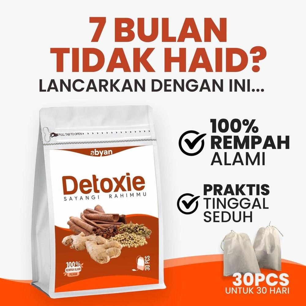 Detoxie Detox Rahim Ramuan Pelancar Menstruasi Alami Dr.Zaidul Akbar - 14pcs (2 Pekan)