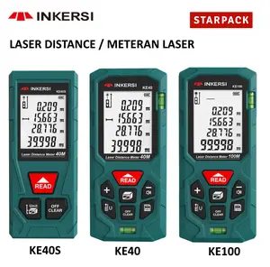 INKERSI Meteran Laser LCD 40M 100M Laser Distance Meter
