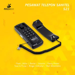 Telepon Kabel Sahitel S21 (BLACK) / Telepon Kabel Dinding