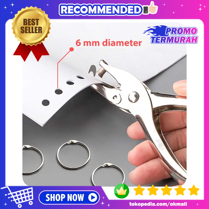 Gambar Tang Pembolong Kertas Binder Punch Plier One Hole 6mm Multifungsi dari OkMall ID Kota Administrasi Jakarta Barat Tokopedia