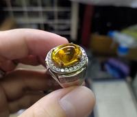 Gambar Batu Permata Yellow Citrine Quartz Luster Istimewa Ikatan Perak Mewah dari CNC phoneshop Kota Administrasi Jakarta Pusat 5 Tokopedia