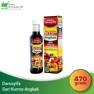 Darusyifa Sari Kurma Madu Angkak Plus Propolis Jambu Biji Daun Ubi 470gr Meningkatkan Energi & Mengatasi Anemia