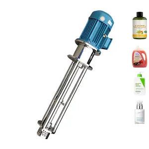 Yuema Mesin Campur Homogenizer Kayu Foodgrade SUS316 Motor Yuema 3kw 1450 RPM Flange 250mm untuk Industri Tahan Lama