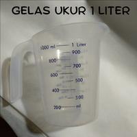 Gambar Gelas ukur 1000ml satu liter untuk mengukur 100ml sd 1000ml dari Helook shop Kota Bandung 1 Tokopedia