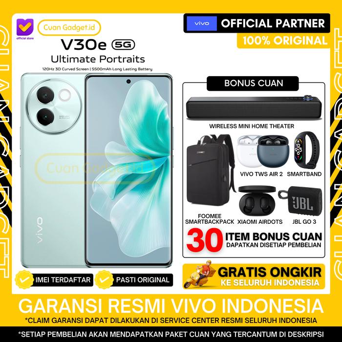 Gambar VIVO V30E 5G 8/256 VIVO V30 E 5G 8/128 GARANSI RESMI INDONESIA - 8/128 BLUE, TANPA BONUS dari Cuan Gadget.id Kota Bekasi Tokopedia