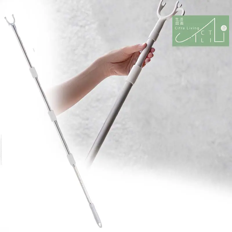 167cm Tongkat Jemur Pakaian /Clothesline Pole /Clothes Dryer Fork /Tongkat Jemuran Besi Tahan Karat