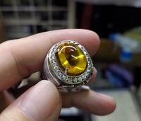 Gambar Batu Permata Yellow Citrine Quartz Luster Istimewa Ikatan Perak Mewah dari CNC phoneshop Kota Administrasi Jakarta Pusat 3 Tokopedia