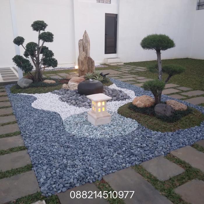Gambar taman belakang rumah batu taman dari Bunga Lestari gardens Kota Administrasi Jakarta Utara Tokopedia