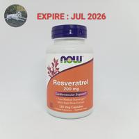Gambar NOW NATURAL RESVERATROL 200mg 120 CAPSULES dari KETOCARNIVOREBALI Kab. Badung 1 Tokopedia