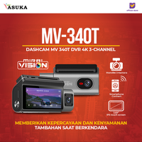 Gambar Mirai Vision Dashcam MV 340T DVR 4K 3-Channel Garansi Resmi - MV-340T dari ASUKA CAR TV Kota Administrasi Jakarta Barat 1 Tokopedia