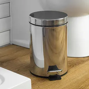 Tempat Tong Sampah Injak Bulat 5 Liter Pedal Bin Krisbow