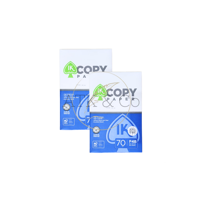 Gambar Kertas HVS F4 70gr IK Copy Paper - Kertas Print Fotocopy Putih Folio 70 gram dari ATK & Co Kota Bandung Tokopedia