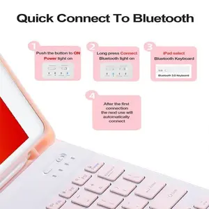 For Samsung Galaxy Tab S6 Lite 10.4 Inch P615 P619 2020 2022 2024 Keyboard Bluetooth Case Flip Cover Magnet Warna Mouse Detachable For Samsung Galaxy Tab S6 Lite 10.4 Inch P615 P619 2020 2022 2024 Keyboard Bluetooth Case Flip Cover Magnet Warna Mouse Detachable