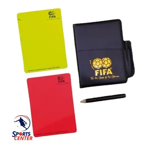 KARTU BUKU WASIT SEPAK BOLA DAN FUTSAL MERAH DAN KUNING CIMA + PENSIL